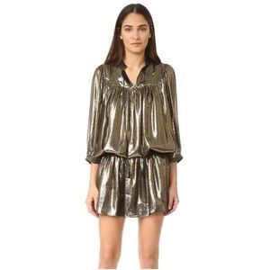 NWT Just Cavalli metallic drop waist dress